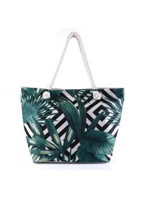 Women Bohemian Digital Print Large Capacity Waterproof Canvas Beach Bag, B
