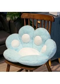 Lazy Sofa Plush Chair Cushion Cute Cat Paw Cozy Warm Seat Pillow, S / Sky Blue