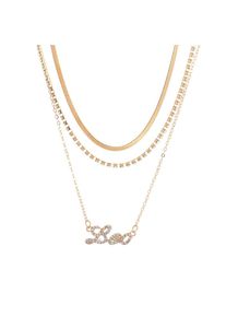 Layered Diamond Necklace Snake Bone for Woman Jewelry Aries Pendant Choker Necklaces, Leo