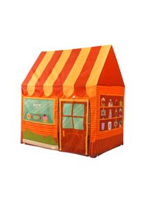 Children Folding Dessert House Play Tent Toy Outdoor Hiking Playhouse Game, Orange