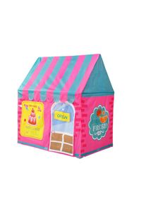 Children Folding Dessert House Play Tent Toy Outdoor Hiking Playhouse Game, Pink