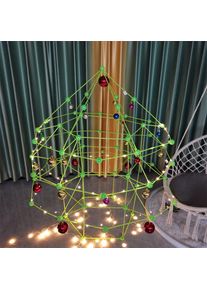 Christmas Tree Bead Tent Game Children Fort Building Kit, With 4 Light Strips