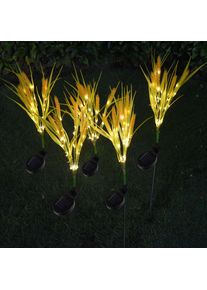 Wheat Ears Solar Outdoor Waterproof LED Ground Plug Lamp