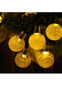 Solar Bubble Waterproof LED String Light for Outdoor Decorative, 7M