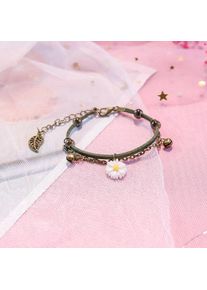 Female Daisy Pendant Temperament Charm Fashion Sweet Bracelet, Silver