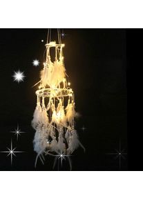 Girly Creative Dream Catcher Ornaments Windchimes Bedroom Decoration, White