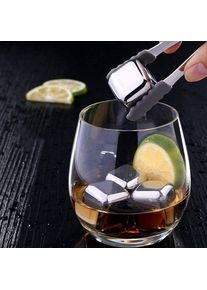 304 Stainless Steel 4 x Whisky Stones Reusable Ice Cube