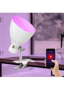 etc-shop Lampe de table maison intelligente pince spot lampe de travail orientable application dimmable commande vocale de téléphone portable dans un ensemble
