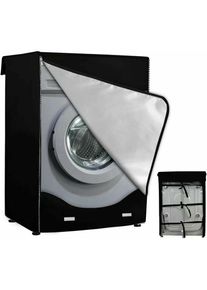 Housse de protection pour machine à laver à chargement par l'avant - Imperméable, Résistante à la poussière XL(60x64x85CM) Noir——,