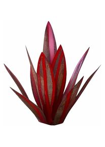 Rhafayre - Ornements de Plante d'agave en Fer forgé Ornements de Jardin d'agave Ornements de Jardin de Jardin (27cm) (Color : rouge)