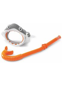 Intex - Kit masque et tuba enfant Requin 3 à 8 ans - Orange