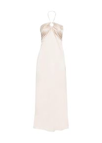 Influencer Abendkleid Damen creme Größe 38