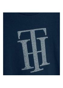 Tommy Hilfiger Equestrian Shirt Damen Manhattan Rhinestone T-Shirt FS 2024 Desert Sky L
