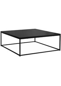 Sweeek - Table basse. Industrielle. structure métal noir. l 100 x l 100 x h 36cm - Noir