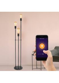 etc-shop Lampadaire led rgb intelligent dimmable lampe latérale de lumière du jour de salon contrôlable via un téléphone portable
