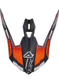 Acerbis Steel Carbon, szczyt , kolor: Matowy Czarny/Neonowyowy-Pomarańczowy