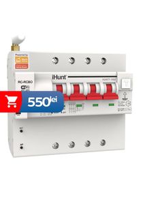 iHunt Home WIFI Smart Metering Leakage Circuit Breaker 4P 100A - Siguranta automata inteligenta cu contorizare
