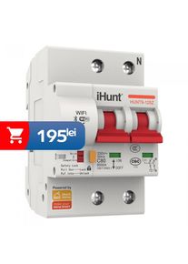 iHunt Home WIFI Smart Circuit Breaker 2P 80A - Siguranta automata inteligenta