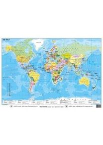 Die Welt Politisch - Heinrich Stiefel Karte (im Sinne von Landkarte)