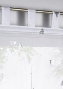 bonprix Áttetsző roló fényes mintával fehér Mag./Sz.: 140/60 cm
