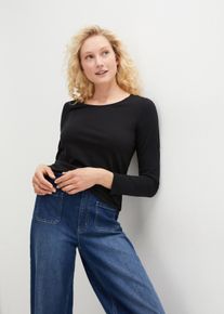 bonprix Női Hossz&uacute; ujj&uacute; p&oacute;l&oacute; (2 db-os csomag), fekete, 44/46