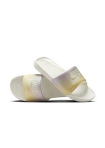 Claquette imprimée Nike Victori One pour femme - Blanc