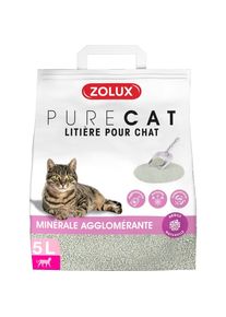 Zolux - Litière agglomérante parfum floral Purecat 5 litres