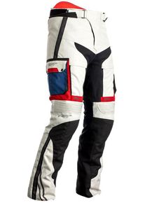 RST Pro Adventure-X, stoffen broek waterdicht dames , kleur: Lichtgrijs/Rood/Blauw , maat: S