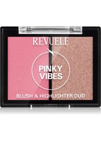 Revuele Blush & Highlighter Duo blush e illuminante colore Pinky Vibes 8 g