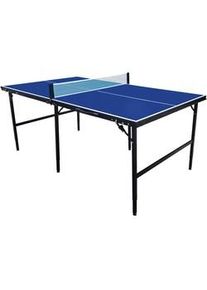 Tischtennistisch , Blau , Holz, Metall , 102x65x180 cm , Freizeit & Co, Spieltische, Tischfußball & Co