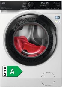 AEG 8000 PowerCare Frontlader Waschmaschine | weiß/schwarz