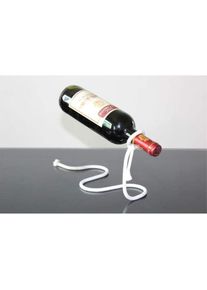 Csparkv - Porte-bouteille en acier inoxydable flottant en corde magique pour bouteille de vin - Cadeau fantaisie pour décoration de cuisine Magic Rope