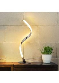 Lampe de bureau à spirale à DEL - Lampe de bureau à détection tactile à intensité variable avec lampe de chevet blanc chaud 3000k-Ensoleillé