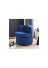 Yozhiqu - Chaise pivotante, petit fauteuil pivotant en flanelle, chaise de loisirs rembourrée et confortable, canapé simple, chaise de lecture pour