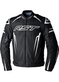 RST TracTech Evo 5, textile jacket waterproof , color: Black/White , size: 3XL