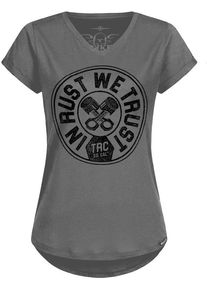 Rokker Trust, t-shirt women , color: Grey/Black , size: M