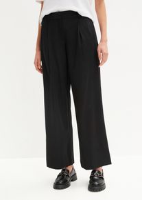 Pantalon palazzo avec polyester recyclé - noir - taille 38 - bonprix