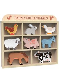 Dvěděti Farmyard Animals lot de jouets 3y+ 8 pcs