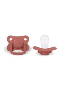 Filibabba Pacifiers 2-pack - Coral +6 months