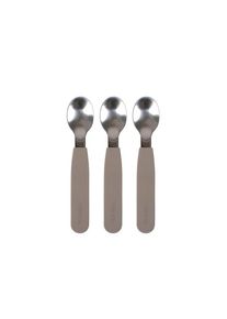 Filibabba Silicone spoons 3-pack - Warm Grey
