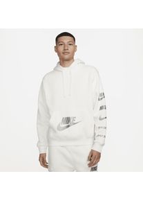 Sweat à capuche en tissu Fleece Nike Sportswear Standard Issue pour Homme - Blanc
