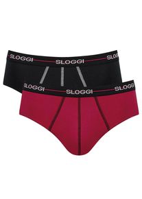 Sloggi Heren Slip rood / zwart / wit S