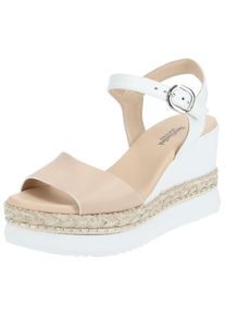 Nero Giardini Sandale Damen beige / gold / weiß Größe 35