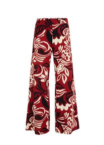 WE Fashion Hose Damen rot Größe 44 Geblümt/Floral