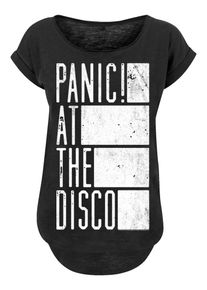 F4NT4STIC Dames Shirt 'Panic At The Disco' zwart / wit M