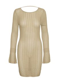 SOMETHINGNEW Strickkleid Damen beige Größe M