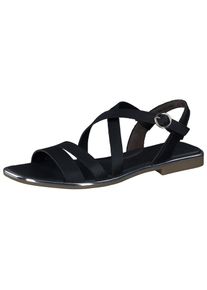 Paul Green Dames Sandalen met riem zwart / zilver 37
