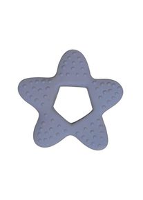 Filibabba Teether - Star natural rubber - powder blue