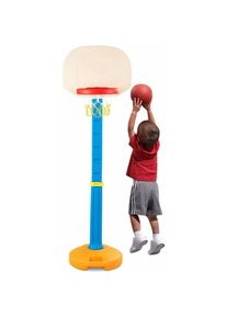 Costway Panier de Basketball Portable pour Enfants 3-7 Ans Hauteur Ajustable 120-160 CM Jeux Jardin et Jouets de Plage