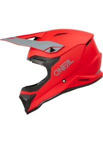 O Neal ONeal 1SRS Solid, kask krzyżowy , kolor: Matowy Pomarańczowy/Szary , rozmiar: XL